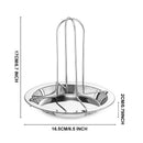 Vertical Chicken Grill Rack with Drip Tray Stainless Steel for Charcoal Grills and Ovens