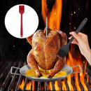 3-Skewer Vertical Barbecue Rack Stainless Steel for Al Pastor and Brazilian Grilling Silver