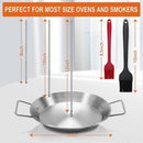3-Skewer Vertical Barbecue Rack Stainless Steel for Al Pastor and Brazilian Grilling Silver