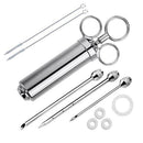 Stainless Steel Meat Injector Marinade Injector for Grilling Yellow