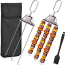 3-Prong Stainless Steel Skewers for BBQ