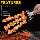 3-Prong Stainless Steel Skewers for BBQ