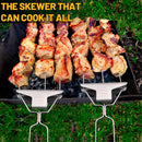 3-Prong Stainless Steel Skewers for BBQ
