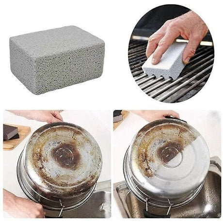 4-Pack Grill Cleaning Stone Blocks for BBQ Grill Plate and Flat Top