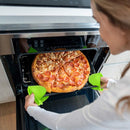 2 Pairs Silicone Pot Holders and Oven Mitts for Baking Cooking and Grilling