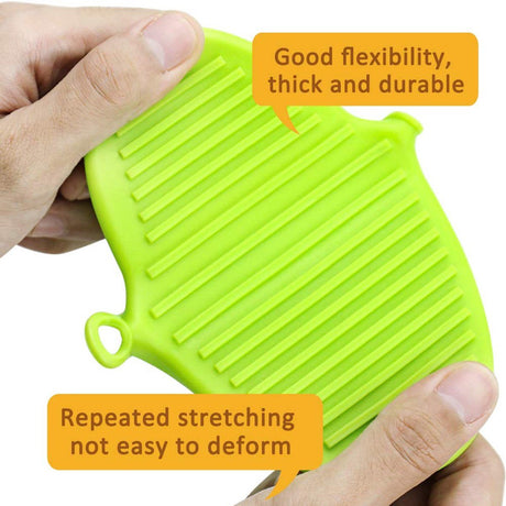 2 Pairs Silicone Pot Holders and Oven Mitts for Baking Cooking and Grilling