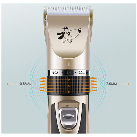 Professional Dog Clippers for Long Thick Hair Rechargeable Electric Clipper Set for Dogs and Cats
