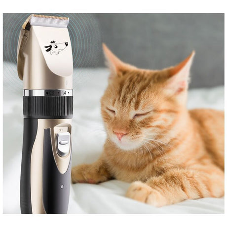 Professional Dog Clippers for Long Thick Hair Rechargeable Electric Clipper Set for Dogs and Cats