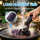 Electric Grill Brush Rechargeable 3-Speed with 180 Degree Adjustable Stainless Steel Head
