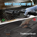 Electric Grill Brush Rechargeable 3-Speed with 180 Degree Adjustable Stainless Steel Head