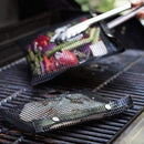 2-Pack Mesh Grill Bags for Grilling Black