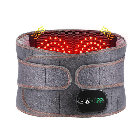 Rechargeable Heating Massage Belt with Warm Compress and Red Light