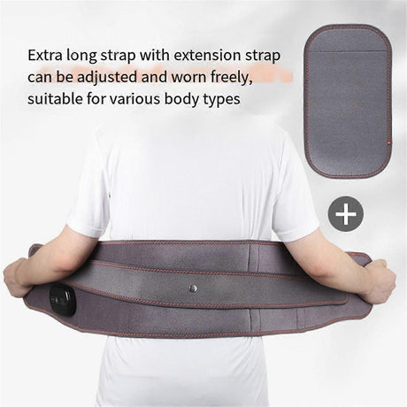 Rechargeable Heating Massage Belt with Warm Compress and Red Light