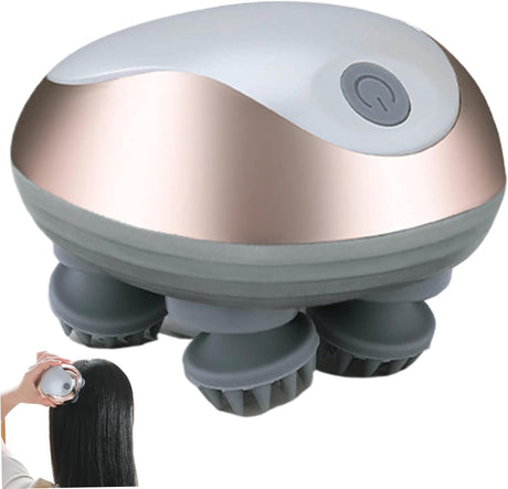 Electric Scalp Massager Cordless Waterproof 3 Modes for Hair and Body Relaxation