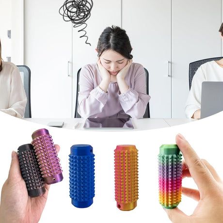 Spiky Fidget Keychain for Anxiety Relief and Finger Pressure Massage