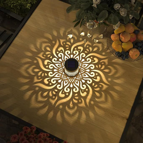 1-Piece Solar Garden Wall Light for Fence and Patio Warm White