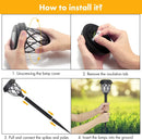 6-Pack Solar Garden Lights Waterproof LED Path Lights
