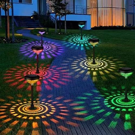 2-Piece Solar Garden Lights for Outdoor Use