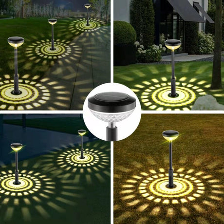 2-Piece Solar Garden Lights for Outdoor Use