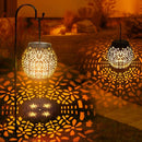 2-Pack Hanging Solar Garden Lights IP65 Waterproof Warm White for Patio and Yard