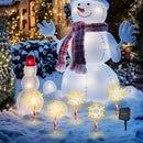 4-Pack Solar Lights for Fences Walls Stairs and Yard Warm White and Multicolor