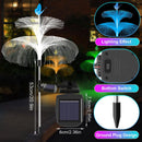 2-Pack Solar Jellyfish Garden Lights Waterproof for Yard Walkway and Lawn