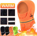 Adjustable Fleece Balaclava With Reflective Safety Strip | Neck Warmer | Windproof | UV Protection | Ski Mask | Scooter Mask | Winter Mask | Winter Hat | Dark Blue