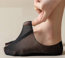 4 Pairs of Cooling Socks for Women | Invisible Socks | Fabric Socks | Soft & Lightweight | Boat Socks | Size 36-42 | Black