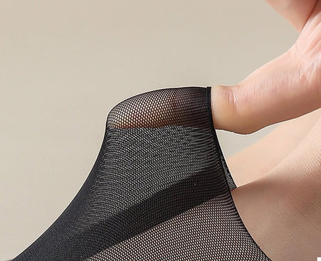 4 Pairs of Cooling Socks for Women | Invisible Socks | Fabric Socks | Soft & Lightweight | Boat Socks | Size 36-42 | Black