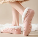 Women's Slipper Socks - Winter Warmth - Fluffy Sherpa lining - Ultra-comfortable for bare feet - One size (Washable)