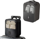 2 shoe storage bags - for travel and daily organization - suitable for 3 pairs of shoes - portable and compact shoe organizer for luggage (black)