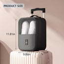 2 shoe storage bags - for travel and daily organization - suitable for 3 pairs of shoes - portable and compact shoe organizer for luggage (black)