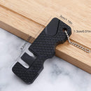 Knife Sharpener-Honing Steel - 2-pack mini Anti-Slip Sharpening Stones for Outdoor Tools, Kitchen, Multifunctional Portable Mini Sharpening Stones - Perfect for Outdoor Travel (Black)