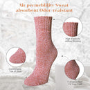 5-pair women's winter socks - extra thick and comfortable winter socks - knitted socks - warm and fun knitted socks - women's gifts