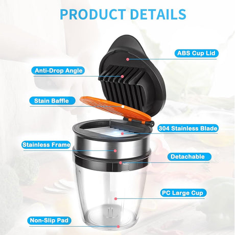 Fruit Slicer - Egg Slicer - Stainless Steel - Suitable for soft fruit - With non-slip base - Quickly make fruit and vegetable salads.