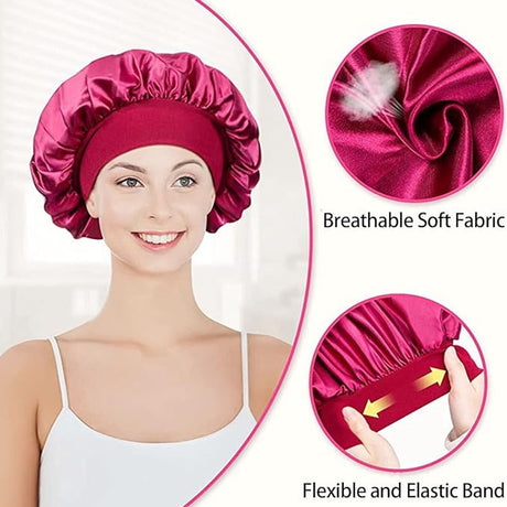 1 Silk sleep cap - men's sleep cap-satin sleep cap- men's hat-Sleep cap - Breathable hair accessory for curly hair - Silk sleep cap