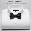 8 men's bow ties, pre-tied men's bow ties, adjustable satin bow tie for all ages