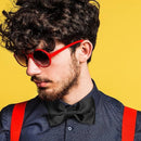 8 men's bow ties, pre-tied men's bow ties, adjustable satin bow tie for all ages