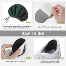 4-Pair Heel Sole - Anti-Slip Heel Sole for High Heels & Dress Shoes - Anti-Slip Heel - Self-Adhesive Heel Sole - Suitable for Loose-fitting Shoes, Anti-Slip Heel Sole - Unisex Anti-Wear Heel Protectors