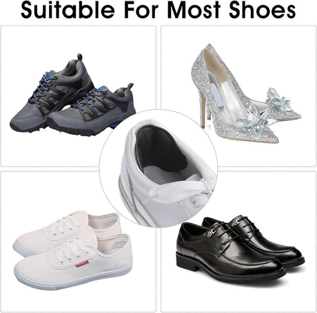 4-Pair Heel Sole - Anti-Slip Heel Sole for High Heels & Dress Shoes - Anti-Slip Heel - Self-Adhesive Heel Sole - Suitable for Loose-fitting Shoes, Anti-Slip Heel Sole - Unisex Anti-Wear Heel Protectors