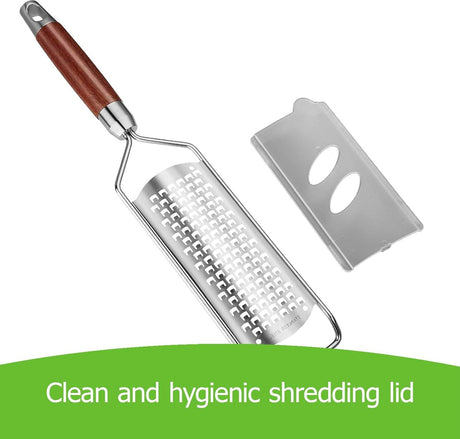 Cheese grater - Grater with handle - Easily grates lemons, vegetables, and cheese - Convenient to use