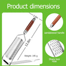 Cheese grater - Grater with handle - Easily grates lemons, vegetables, and cheese - Convenient to use