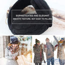 Warm Ear Warmers - Ear Warmer - Classic Winter Ear Warmers - Fleece Ear Warmers - Wraparound Sturdy Soft Comfortable Plush - Fleece Headband - Ear Warmer Hat - Sports Headband Hairband - Cycling Walking Winter Sports - Unisex - Women / Men - Black