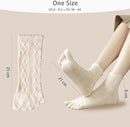Toe Socks 6 Pairs - Women's - Toe Socks - Cotton - Yoga Socks - Smooth Toe Seam - No Annoying Seams - Toe Socks - Toesocks - Ladies - Runner Toe Socks - Sneaker Socks - Retro Fashion - Antibacterial - Breathable - Elasticity - Comfortable Socks