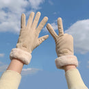 Winter Gloves - Touchscreen Winter Gloves - Winter Gloves - Warm - Women's - Windproof - Winter Gloves - One Size - For Cycling, Motorcycle, Scooter, Sports and Walking