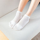 Toe Socks - Women's - Toe Socks - 5 Pairs - Cotton - Yoga Socks - Smooth Toe Seam - No Annoying Seams - Toe Socks - Toesocks - Ladies - Runner Toe Socks - Antibacterial - Breathable - Comfortable Socks