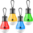 Camping Lamp - 4-Piece - Camping - Creative Adjustable LED Tent Lamp - Portable Camping Lamp - Camp Lamp - Tent Lighting - Lights - IPX4 Waterproof - Bright - Battery Operated Emergency - 4 Lighting Modes - for Outdoor / Fishing / Travel / Camping