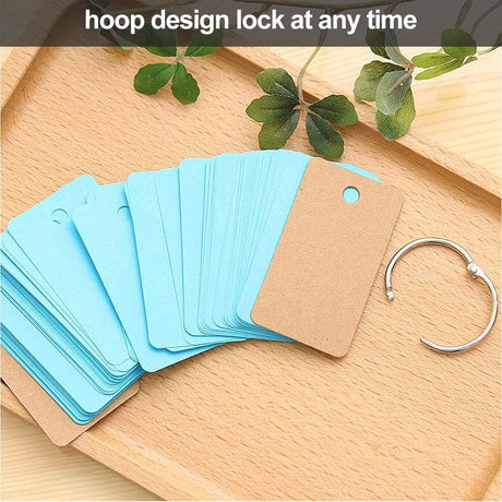 Index Cards - 4 Colors - Flashcards - Flashcards - Vocabulary Cards - Lined - Colorful Learning Cards - Flashcards 200 Pieces - Learning Vocabulary with Rings - Learning Cards - For On the Go - Learning Notes - School Supplies - Home - Office