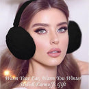 Women's Ear Warmers - Winter Ear Protectors - Unisex - Behind the Head - Ear Warmers - Earmuffs - Ear Warmers - Extra Soft - Comfortable - Winter - One Size - Black