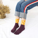Toe Socks 5 Pairs - Toe Socks - Women's - Cotton - Yoga Socks - Smooth Toe Seam - No Annoying Seams - Runner Toe Socks - Flip-Flop Socks - Toe Socks - Toe Socks - Toesocks - Ladies - Antibacterial - Breathable - Comfortable Socks